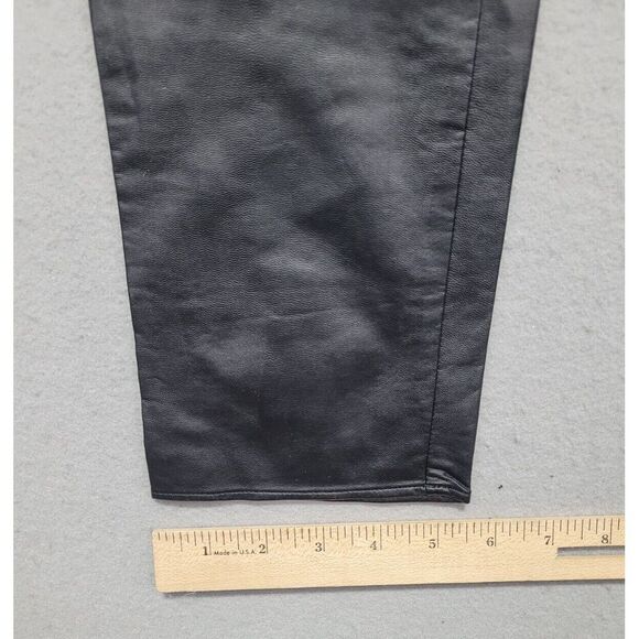 Isabel Marant Etoile Pants Womens 24 x 29 (Actual) Black Faux-Leather Skinny - Picture 8 of 8